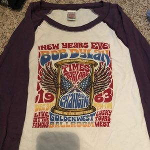Lucky Brand Bob Dylan Baseball tee